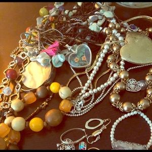 Grandma’s Vintage Jewels! A vase full!